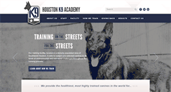 Desktop Screenshot of houstonk9academy.com